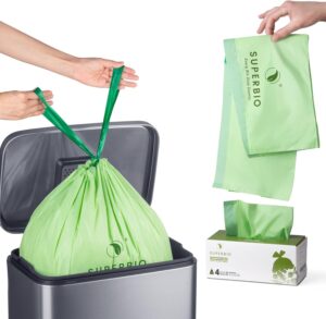 SUPERBIO 4 Gallon Compostable Draws...