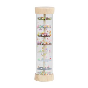 WODI Wooden Baby Rattle Rainstick R...