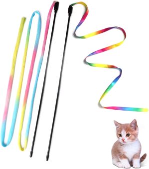 Cat Wand Toys Interactive Kitten To...