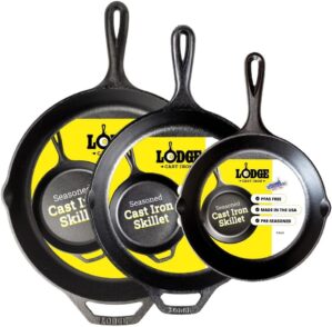 Lodge Seasoned Cast Iron Skillet Se...
