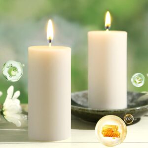 Beeswax Pillar Candles,86 Hours Lon...