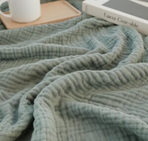 KyraHome 100% Organic Cotton Throw ...