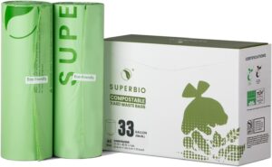 SUPERBIO 33 Gallon Compostable Yard...