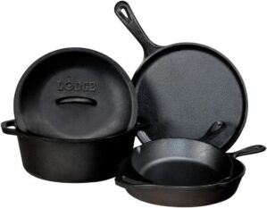 Lodge Cast Iron Set – 5-Piece...