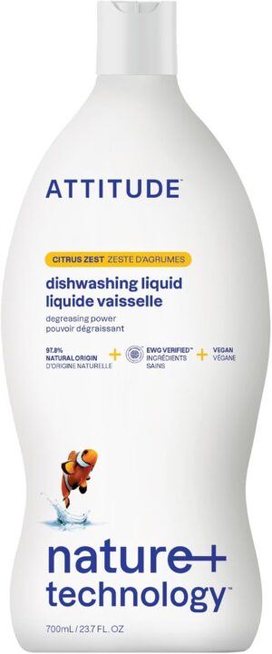 ATTITUDE Dish Soap, EWG Verified, P...