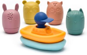 LITTLE RAWR Silicone Bath Toys for ...
