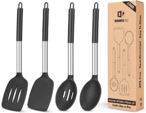 Pack of 4 Silicone Cooking Utensils...