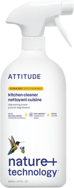 ATTITUDE Kitchen Cleaner Spray, EWG...