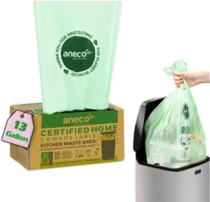 ANECO 100% Compostable Trash Bags 1...