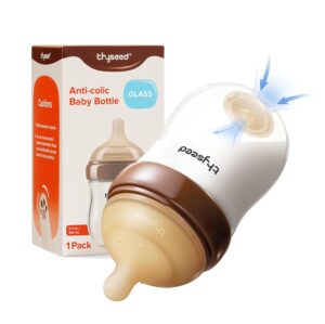 Thyseed Anti-Colic Glass Baby Bottl...