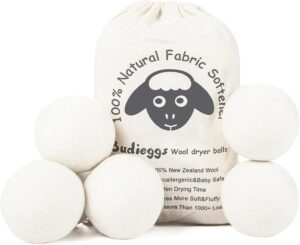 Budieggs Wool Dryer Balls Organic X...