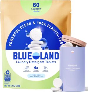 BLUELAND Laundry Detergent Tablets,...