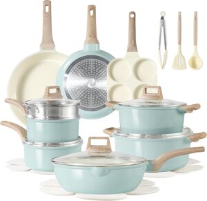 CAROTE 21-Piece Ceramic Pots and Pa...