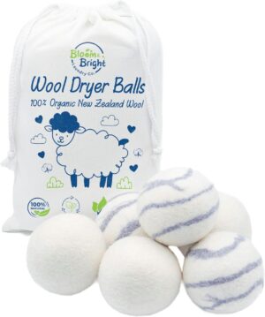 Organic Wool Dryer Balls Laundry Re...