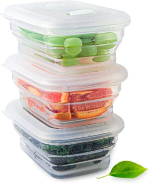 Premium Silicone Collapsible Food S...