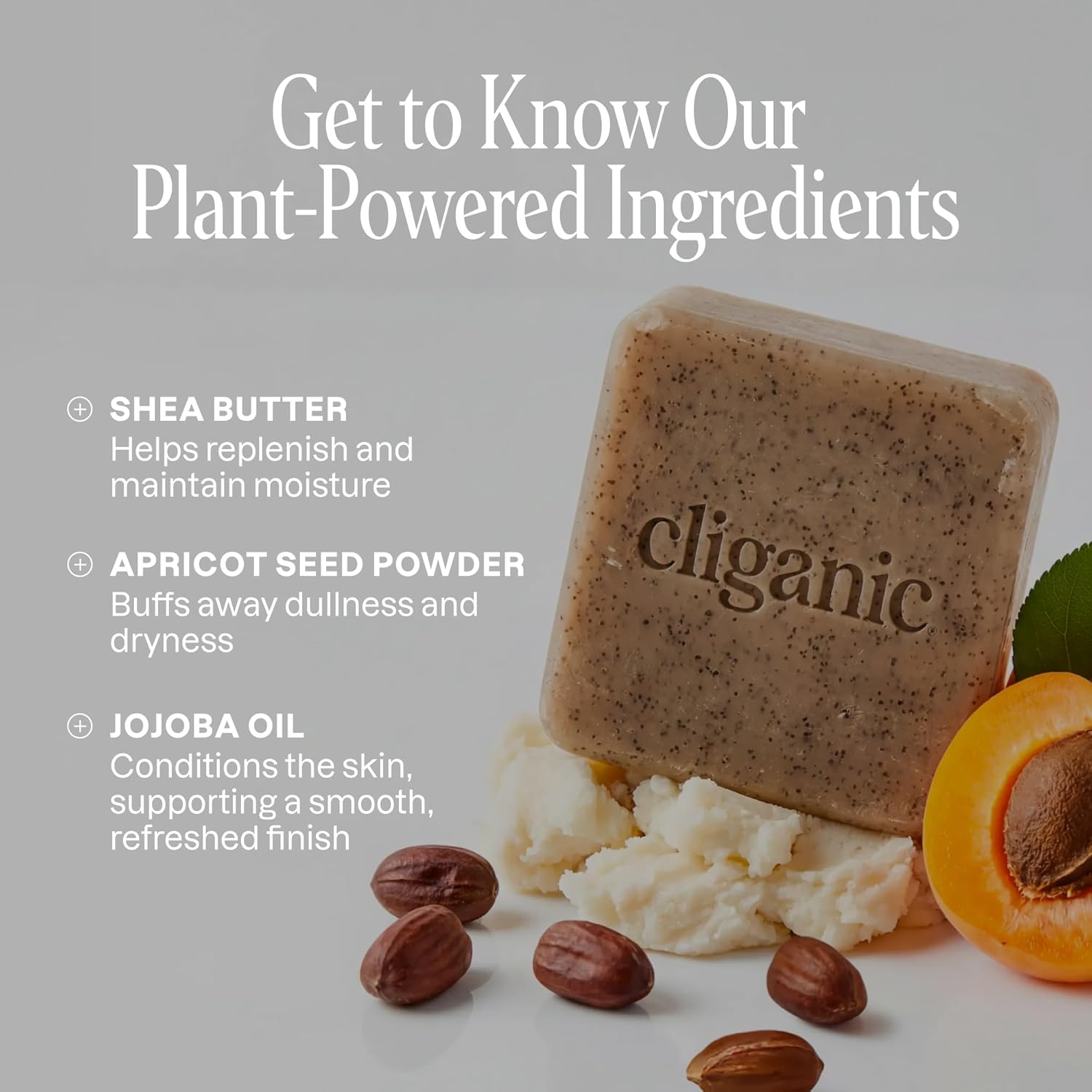 Cliganic Exfoliating Bar Soap For Men & Women – Body Scrub Soap with 98% Natural Ingredients Cleanses, Smooths & Revitalizes Skin, Moisturizing Soap Bar- Cypress Neroli & Violet Wood Scents (2 Pack) - Image 6