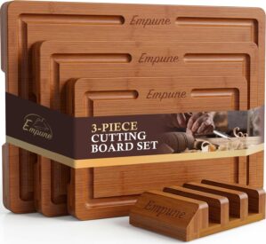 Empune Bamboo Cutting Boards for Ki...