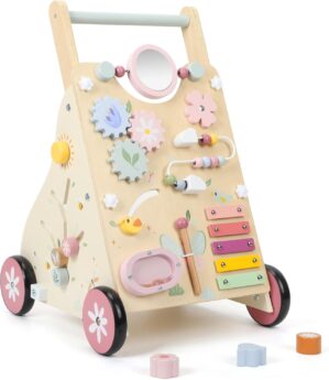 Pithfor Wooden Baby Walker, Baby Pu...