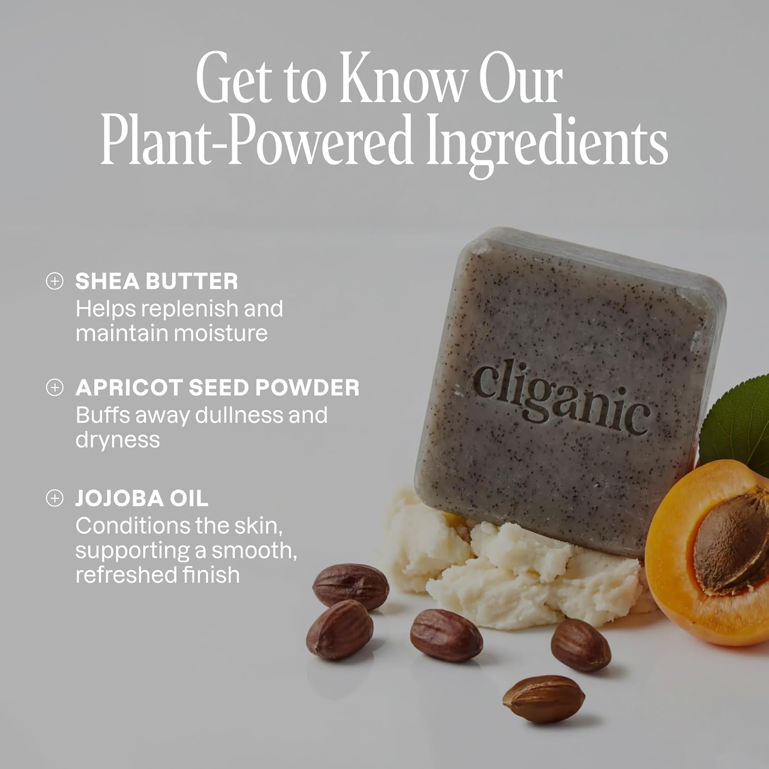 Cliganic Exfoliating Bar Soap For Men & Women – Body Scrub Soap with 98% Natural Ingredients Cleanses, Smooths & Revitalizes Skin, Moisturizing Soap Bar- Cypress Neroli & Violet Wood Scents (2 Pack) - Image 3