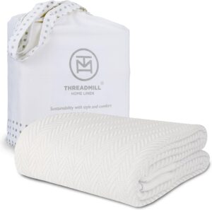 Threadmill Luxury Cotton Blankets f...