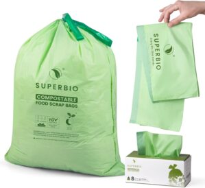 SUPERBIO 8 Gallon Compostable Draws...