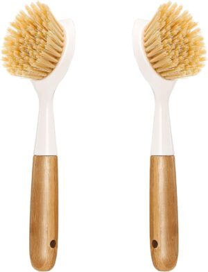 2 Pack Kitchen Dish Brush Bamboo Ha...