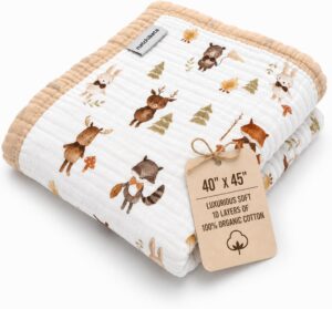 Organic Cotton Muslin Baby Blanket ...