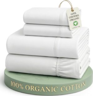 LANE LINEN Queen Sheets 100% Organi...