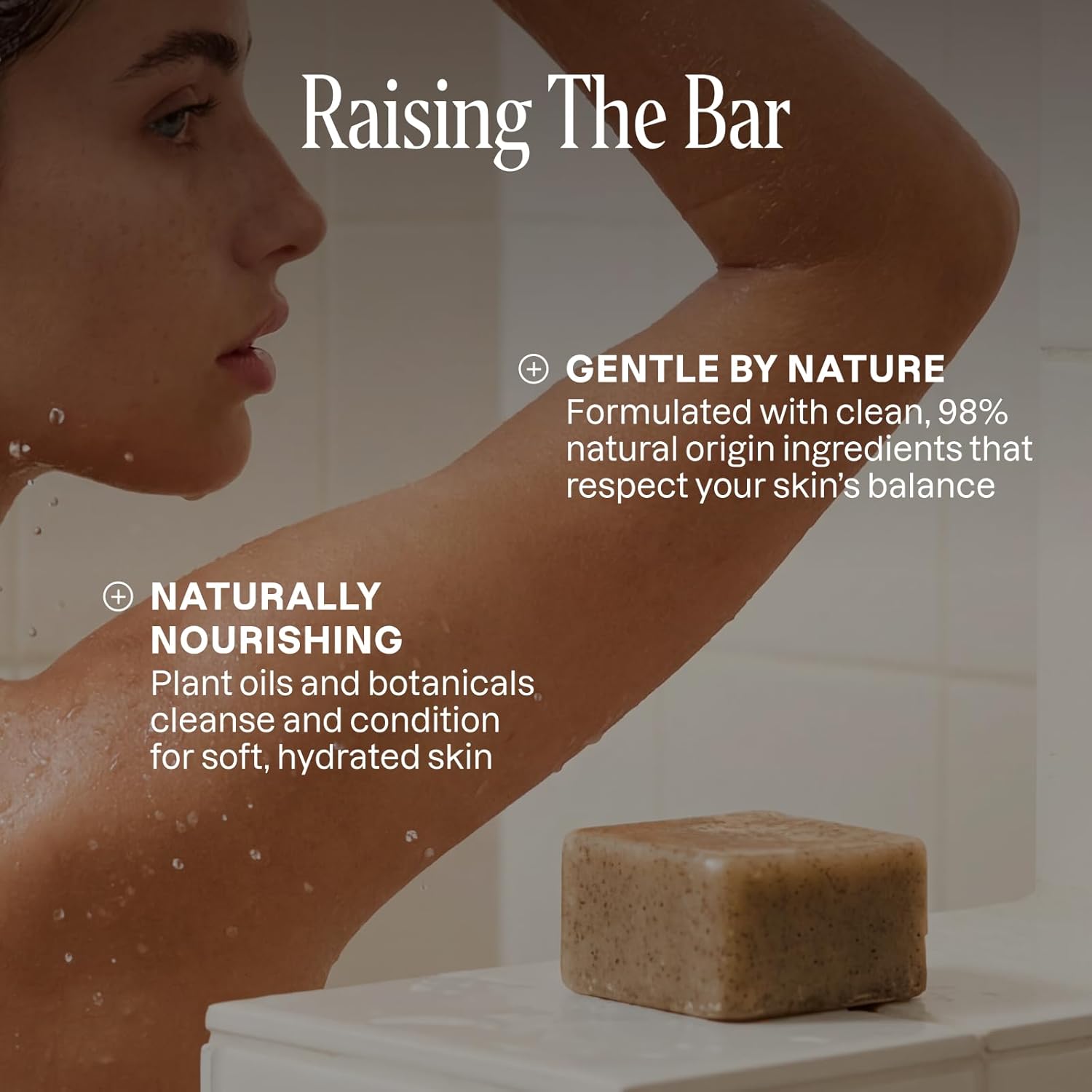 Cliganic Exfoliating Bar Soap For Men & Women – Body Scrub Soap with 98% Natural Ingredients Cleanses, Smooths & Revitalizes Skin, Moisturizing Soap Bar- Cypress Neroli & Violet Wood Scents (2 Pack) - Image 7