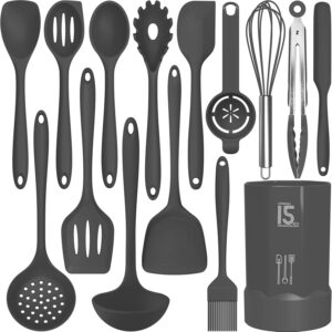 AOTHOD Silicone Cooking Utensils Se...