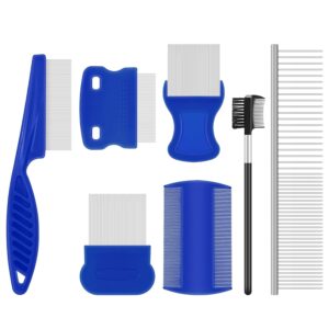 WRW 7 Pack Flea Comb,Stainless Stee...