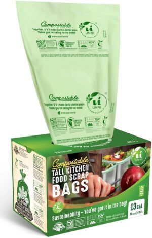 UNNI Compostable Trash Bags, 13 Gal...