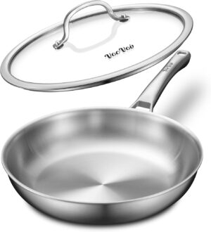 VocVoi Stainless Steel Pan, 12 Inch...