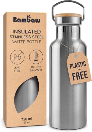 Bambaw 24 oz Metal Water Bottle, In...