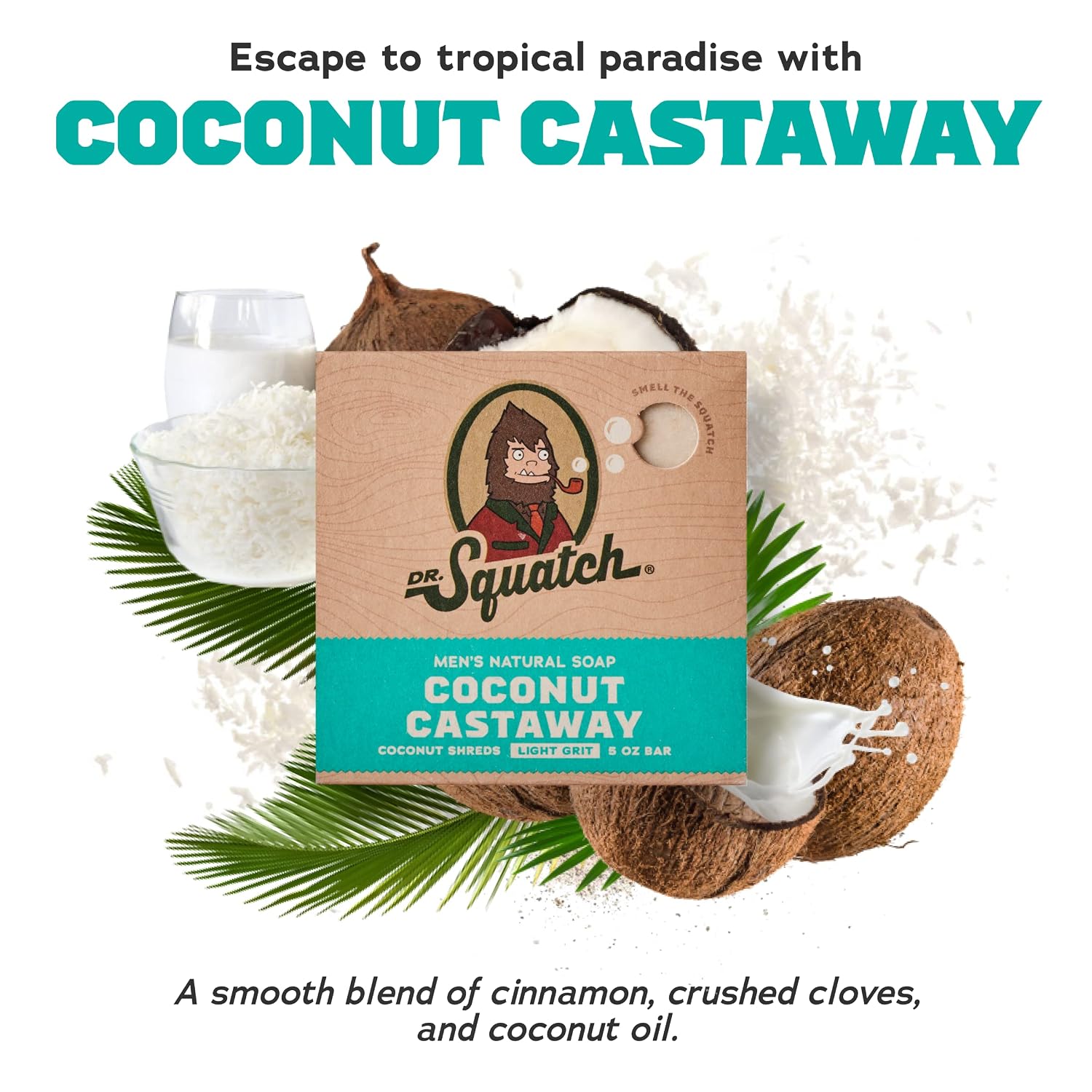 Dr. Squatch Natural Men’s Bar Soap - Cold Process Body Soap Bar with Natural Oils - Gifts for Men - Coconut Castaway, Fresh Falls, Cool Fresh Aloe, Grapefruit IPA & more (5 oz, 10-Pack) - Image 2