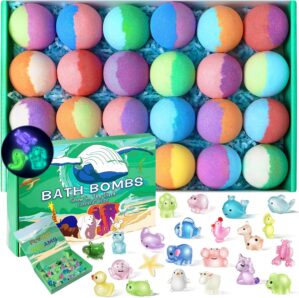 Bath Bombs for Kids with Toys Insid...