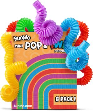 BUNMO Pop Tubes – Sensory Toy...