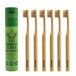 Gaia Guy Natural Bristle Bamboo Too...