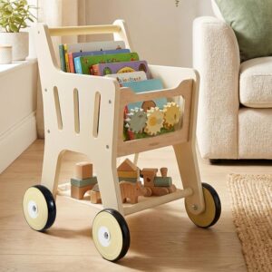 Pithfor Wooden Shopping Cart for Ki...
