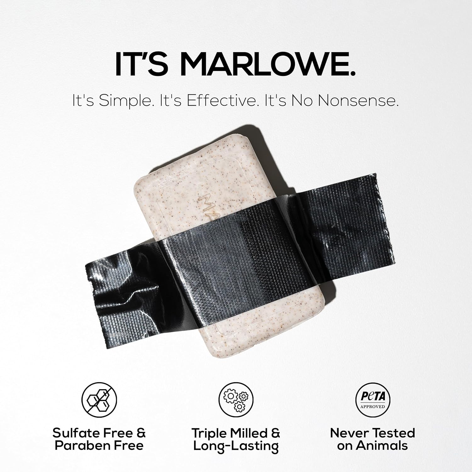 MARLOWE. No. 102 Body Scrub Soap 7 oz, Exfoliating Soap Bar with Shea Butter, Olive Oil & Green Tea Extracts, Cleanses, Smooths & Revitalizes Skin, Original Sage & Fir Scent - Image 4