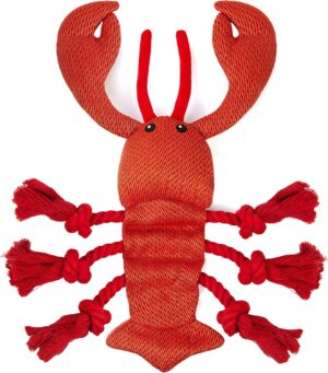 TwoEar Lobster Squeaky Dog Toys, Pl...