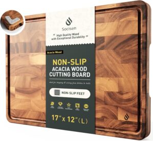 End Grain Cutting Board for Kitchen...