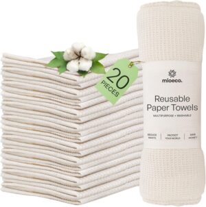 mioeco 20 Pack Reusable Kitchen Pap...