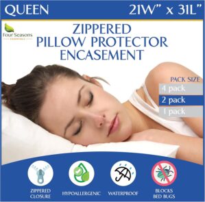 Queen Size Waterproof Pillow Protec...