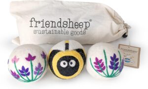 Friendsheep Wool Dryer Balls, Organ...