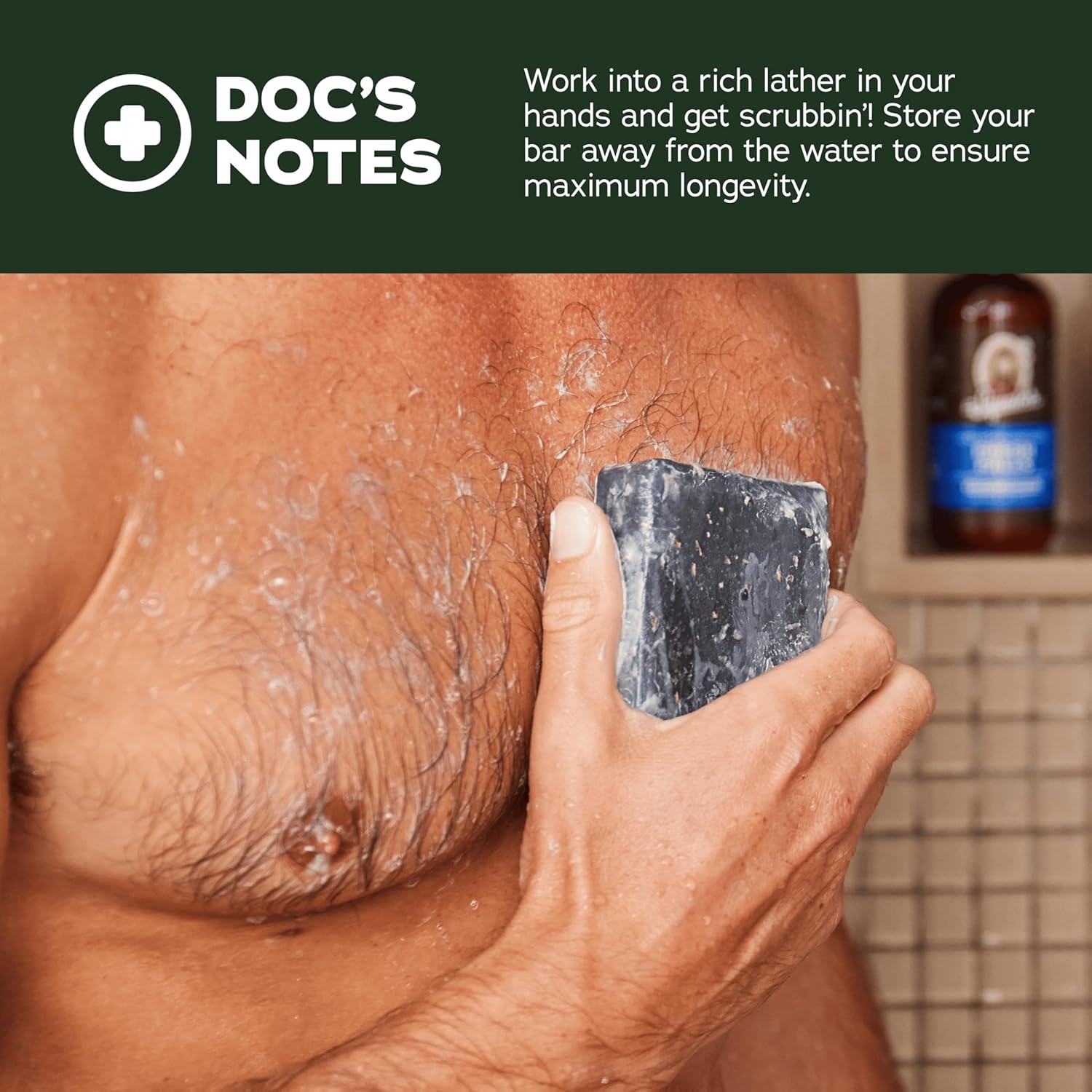 Dr. Squatch Natural Men’s Bar Soap - Cold Process Body Soap Bar with Natural Oils - Gifts for Men - Coastal Mist, Rainforest Rapids, Birchwood Breeze (5 oz, 3-Pack) - Image 3