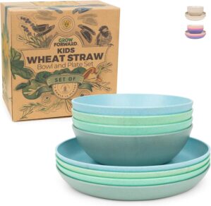 Grow Forward Wheat Straw Kids Plate...