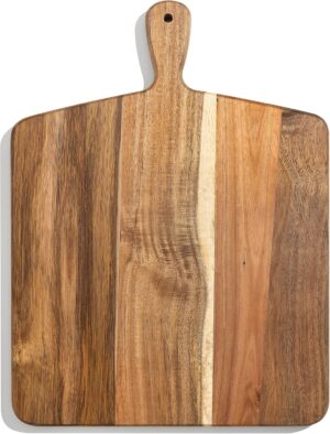 Acacia Wood Cutting Board and Chopp...