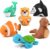 Tub Works® Marine™ Mold Free Bath Toys, 6 Pack | Sealed, No Hole Bath Toys Design Keeps Moisture Out | Soft, Squeezable & Float on Water | Easy-Grip Baby & Toddler Bath Toy Set | Great Baby Pool Toys