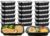 KUMD 50 Pack(100 Pieces) 32 oz Meal Prep Containers with Lids, Leakproof Food Storage Containers for Adult Office Lunch, Gym, Fitness & Bulk Food Prep, Microwave & Freezer Safe Reusable Plastic Tubs